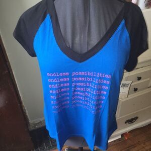 Endless Possibilities Pink Lotus workout T-shirt